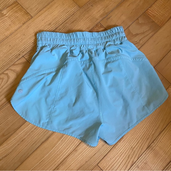 lululemon athletica Women's Light Blue Athletic Shorts - Picture 3 of 4